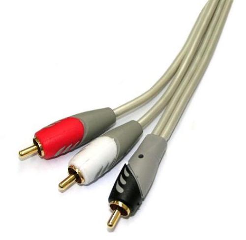 1RCA Plug to 2RCA Plug Cable 1.8m